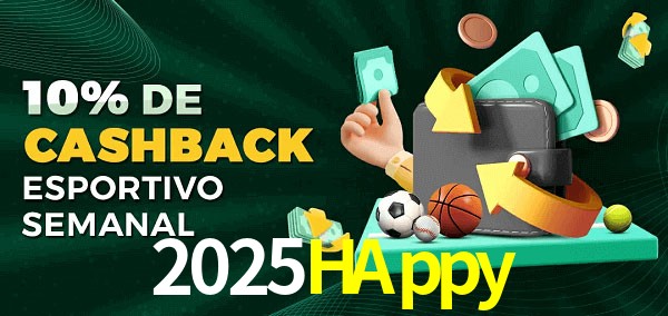 10% de bônus de cashback na 2025HAppy